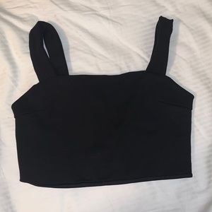 Black crop top